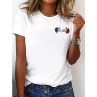 RMK T-Shirt Damen Shirt Rundhals Basic "Beautiful"