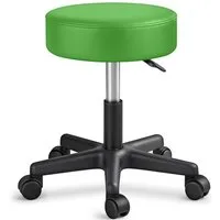 TRESKO Drehhocker Rollhocker höhenverstellbar, 10 cm Dicke Polsterung, Arbeitshocker Hocker 360° drehbar