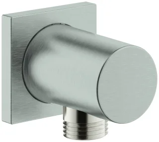 GROHE Wandanschlussbogen Rainshower 27076 Außengewinde supersteel, 27076DC0 27076DC0
