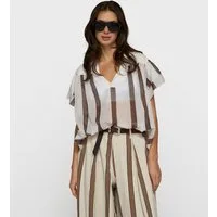 10DAYS Blusentop a-line top stripes