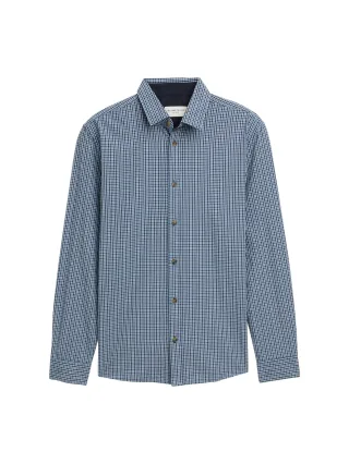 Tom Tailor - Regular Fit Hemd mit Karo-Muster navy small check - Gr. - XXL