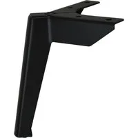 Prima-Online Möbelfuß Möbelfüße Möbelfuß Schrankfuß Sofafuß Metal Füße Schwarz / Chrom 15cm