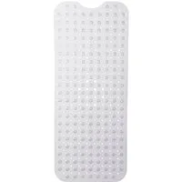relaxdays Duschmatte Badewannenmatte XXL, Höhe 7 mm, Kunststoff, rechteckig, transparent