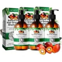 ALIVER Haarshampoo Batana mit Rosmarin Haarwachstum Kopfhaut Pflege anti Haarausfall, 3-tlg., Anti-Frizz, Entwirrend, Feuchtigkeitsspendend