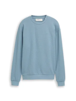 Denim Tom Tailor - Sweatshirt aus Baumwolle citadel blue - Gr. - L