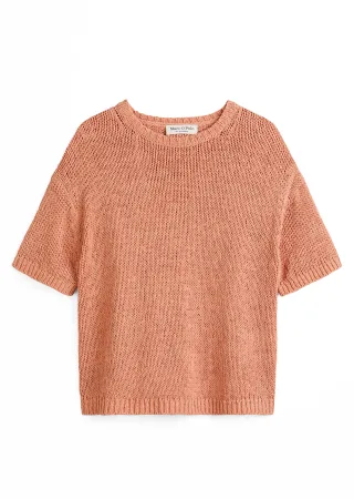 Marc OPolo Casual - Pullover mit Rundhalsausschnitt orange - Gr. - S