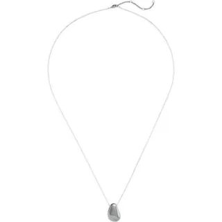 Wasserfeste lange Halskette mit Anhänger für Damen, Damen, size: regular, Grau, Messing, by Lands' End
