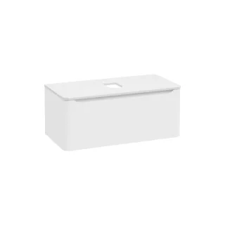 VitrA New Integra Round Waschtischunterschrank für Aufsatzwaschtisch mit 1 Weiß Matt,70051 70051