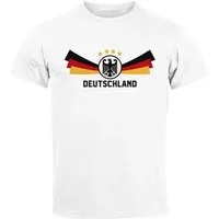 MoonWorks Print-Shirt Herren T-Shirt Deutschland Fußball EM-Shirt 2024 Fanshirt mit Print