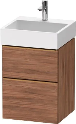 Duravit D-Neo Waschtischunterbau wandhängend Nussbaum Matt 484x442x625 mm - DE4370004790000 DE4370004790000