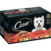 Cesar CESAR® Schale Multipack Klassiker Selektion 8 x 150g, Nassfutter für: Hunde
