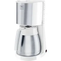 Melitta Filterkaffeemaschine Enjoy® Top Therm 1017-07 weiß, 1,25l Kaffeekanne, Papierfilter 1x4, mit Thermkanne aus Edelstahl