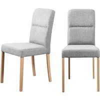 OTTO home 4-Fußstuhl Nina Küchenstuhl, Polsterstuhl (Set, 2 St), Gestell Buche Massivholz lackiert