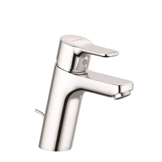 KLUDI PURE & EASY Waschtisch-Einhandmischer 100 mit Metall-Ablaufgarnitur chrom 372900565