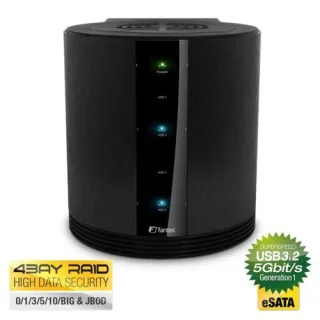 FANTEC SQ-35RU3e schwarz 4x3,5 SATA RAID HDD