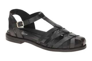 Pikolinos W3E-0637 black Damen Sandalette NAVIA Schwarz Echtleder flexibel