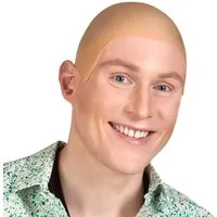 Boland Kostüm-Perücke Perücke 'Glatze' Latex, Kopfbedeckung zum Kostüm