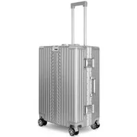 WINLIFE Trolley Hartschalenkoffer M, L, XL Reisekoffer Alu-Rahmen ABS & TSA Schloss, 4 Doppelrollen Rollen, ABS+PC-Hartschale, TSA-Schloss, 360°-Doppelrollen
