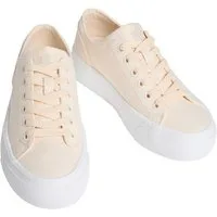 Calvin Klein Jeans VULC FLATFORM LOW CV MG Plateausneaker Schnürschuh, Freizeitschuh, Halbschuh mit seitlichem Logo