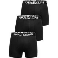Amaci&Sons Boxershorts DUSTIN 3er Pack Boxershorts (3er-Pack) Herren Baumwolle Männer Unterhose Unterwäsche