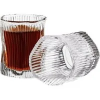 Almina Gläser-Set Artic Terra Piccolo Trinkgläser 60 ml - 6-teiliges-Set, 6-tlg., Glas, Relief-Optik, 60 ml