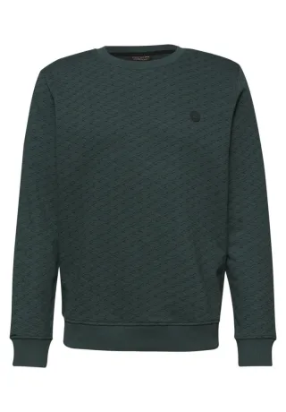 Street One - Sweatshirt mit Rundhals und Print grün - Gr. - XL