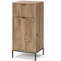 Vicco Midischrank Eliza, Viking Oak/Sonoma, 40 x 87 cm mit Tür und Schublade (1-St)