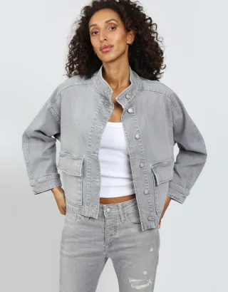 GANG Damen Jacken 94LOLA JACKET - wide fit pure grey