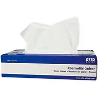 Otto Office Kosmetiktücher, 3-lagig, weiß, 90 Tücher/Box