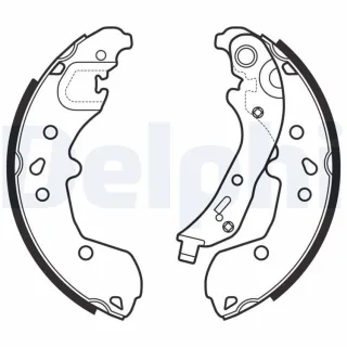 Delphi Bremsbacken hinten Seat Ibiza Skoda Fabia VW Polo