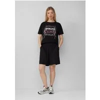 QS Shorts Hose Leinenmix-Shorts mit Elastikbund