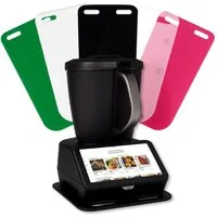 AREA17 Küchenmaschinen Zubehör-Set Acryl Gleitbrett für Thermomix TM7, 46x25cm, Farbwahl, Zubehör für TM7, stabiler Stand durch Gummifüße & leichtes Verschieben, dank Teflongleitern, einfache Handhabung, passend für jede Küche