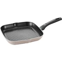 BALLARINI Grillpfanne Ledro, Aluminium (1-tlg), Keramikbeschichtung, recyceltes Aluminium, Thermopoint, Made in Italy
