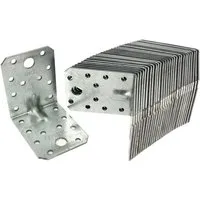 Systafex® Winkelverbinder 50x Schwerlast Winkelverbinder Lochwinkel Winkel 70x70x55mm verzinkt, LxB: 70x55 mm, feuerverzinkt, (50-St)