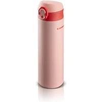 ROTPUNKT Isolierflasche FLASKSTAR TUBULAR Edelstahl 500 ml mit Flip-Deckel, 6 Stunden Heisshaltung, BPA-frei, Flip-Deckel, Auslaufsicher