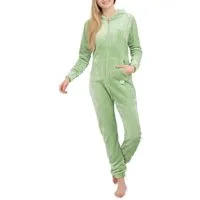 Basisstoff Jumpsuit Kitten Damen Jumpsuit Teddy Fleece Einteiler Overall