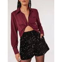 Apricot Shorts Party-Shorts mit Pailletten