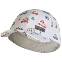 Sterntaler® Baseball Cap Basecap Fahrzeuge (1-St) Basecap aus Melange-Jersey mit Fahrzeug-Print und Gummi