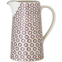 Bloomingville Kanne Bloomingville Maya Krug 1,75 Liter Violett Steingut, (1 Krug)