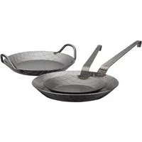 GSW Pfannen-Set, Eisen (Set, 3-tlg., 1x Bratpfanne Ø 20 cm, 1x Bratpfanne Ø 24 cm, 1x Bratpfanne Ø 28 cm), Induktion