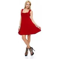 Mississhop Sommerkleid Damenkleid mit breiten Trägern und ausgestelltem Schnitt
