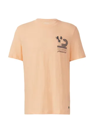 s.Oliver Red Label - T-Shirt mit Frontprint orange - Gr. - XL