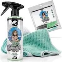 Nuke Guys Auto Glasreiniger Set Nuke Guys See Through 2x Mikrofaser Waffeltücher Glasreiniger (Set, [3-St. Auto Glasreinigungsset Auto Scheiben Glasreiniger mit Waffeltücher)