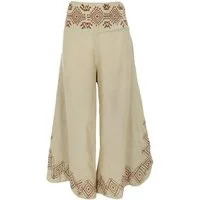 Guru-Shop Relaxhose Bequeme Sommerhose in natürlichem Look,.. alternative Bekleidung