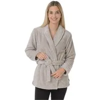 Wewo fashion Damenbademantel 6604, Kurzform, Wellsoft-Microfaser, Schalkragen, Gürtel, unübertroffen kuschelig