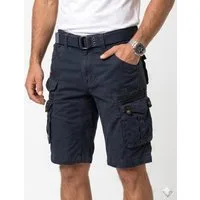 Geographical Norway Cargoshorts kurze Hose aus Baumwolle, Sommer-Bermuda (Packung, 1-tlg) Herrenshorts mit Gürtel Größe S bis 5XL