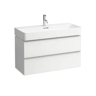 Laufen Waschtischunterschrank SPACE 93,5 x 52 x 41 cm, mit 2 Schubladen, Ulme dunkel