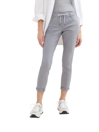TOM TAILOR 7/8-Hose "Tapered" mit Bindeband am Bündchen