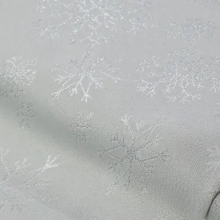 Jacquard "Schneekristalle" mit Glitzergarn, hellgrau/silber