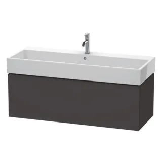 Duravit L-Cube Waschtischunterbau wandhängend Graphit Supermatt 1184x459x394 mm - LC617908080 LC617908080